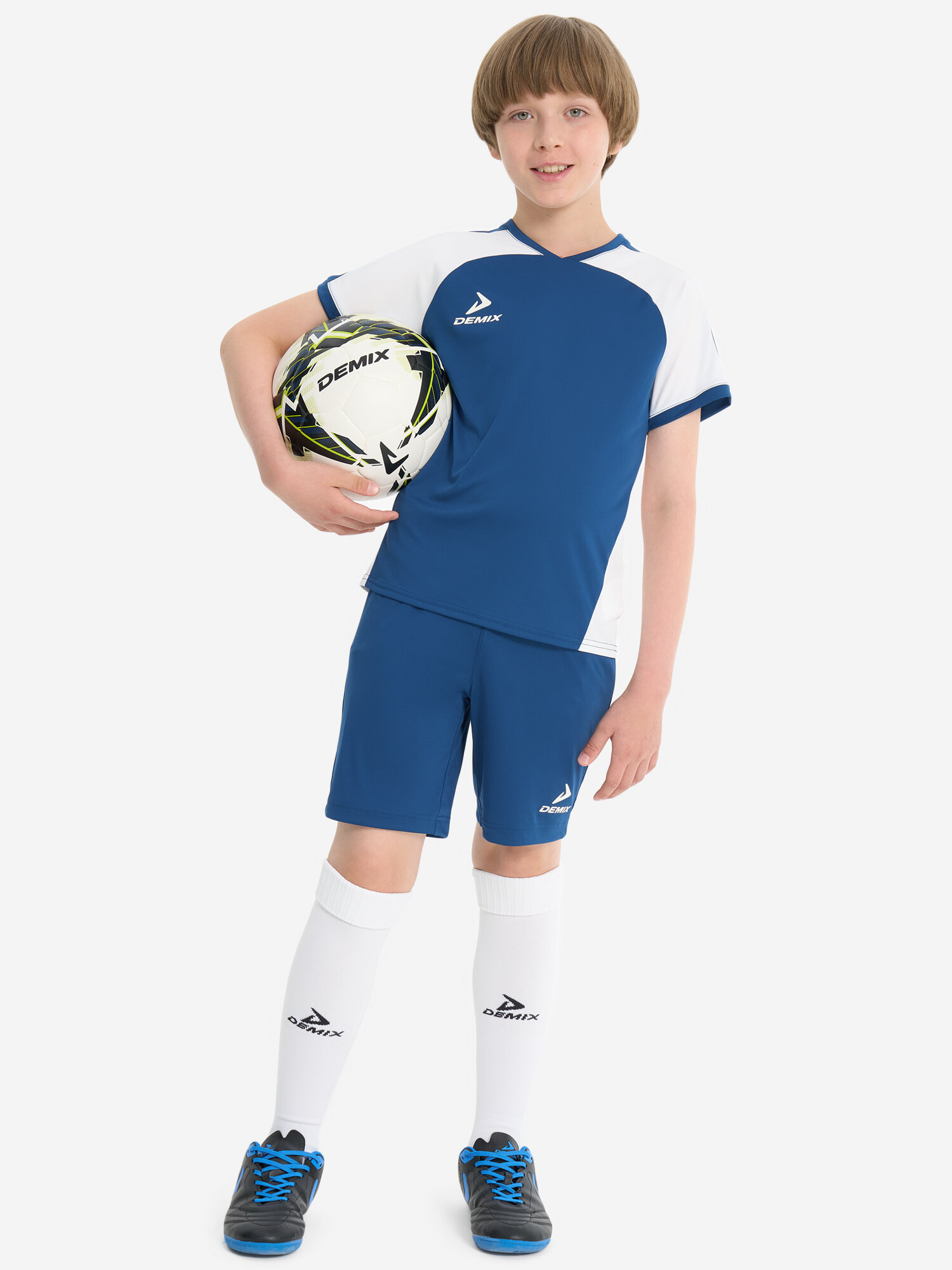 Шорты спортивные Demix, размер 122-128, cиний — фото 1