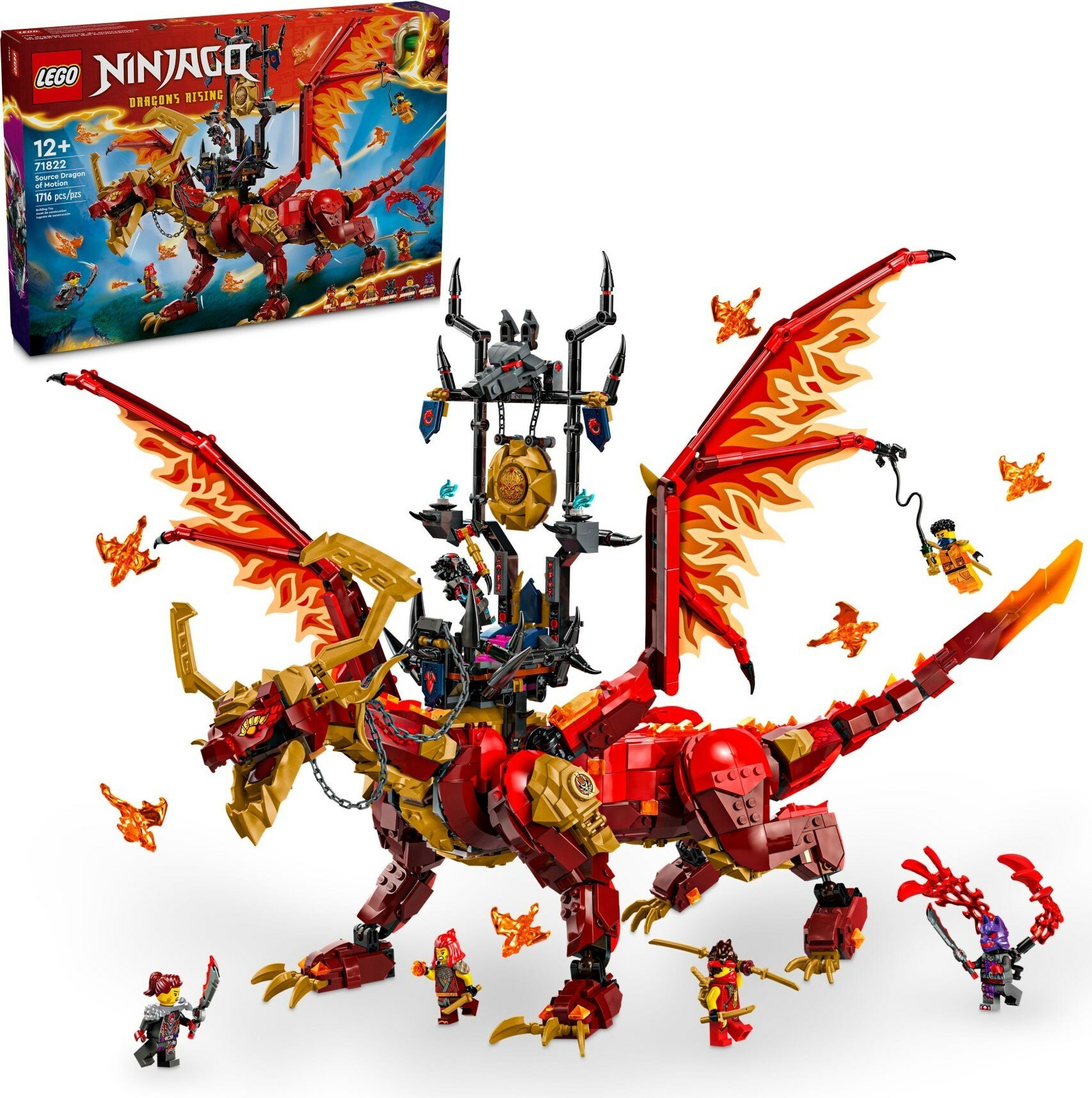 Конструктор LEGO Ninjago Первородный дракон Огня, 71822/1631 деталь