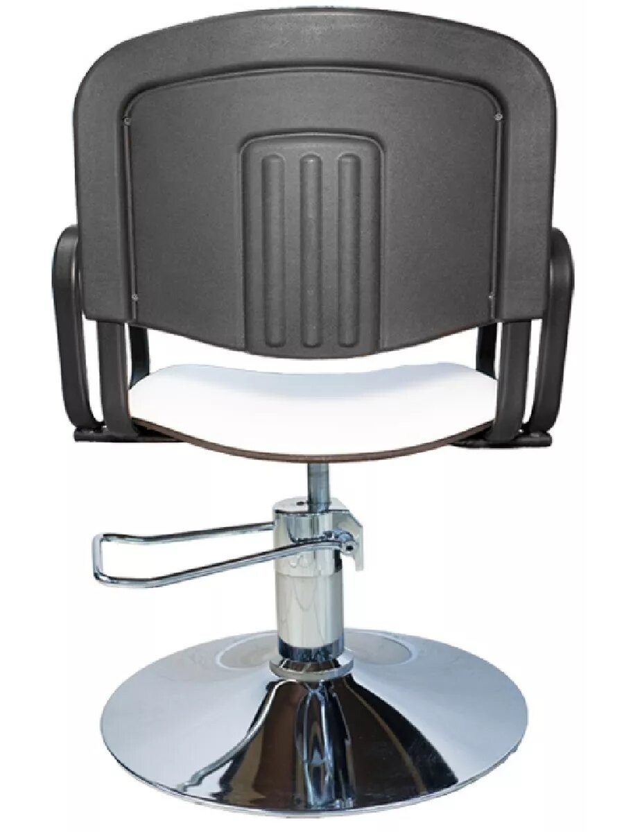 Кресло парикмахерское Kontakt гидравлика диск белое — фото 1