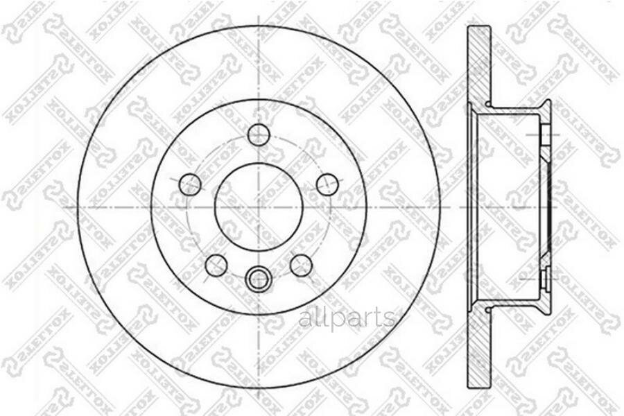 STELLOX 60204746SX Диск торм. VW T4 90-96