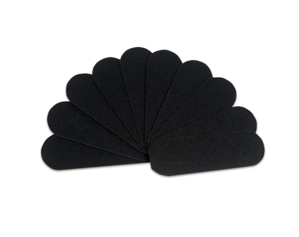 Сменные файлы для металлической основы педикюрной пилки 10.5*3.3см 180 грит 10 шт