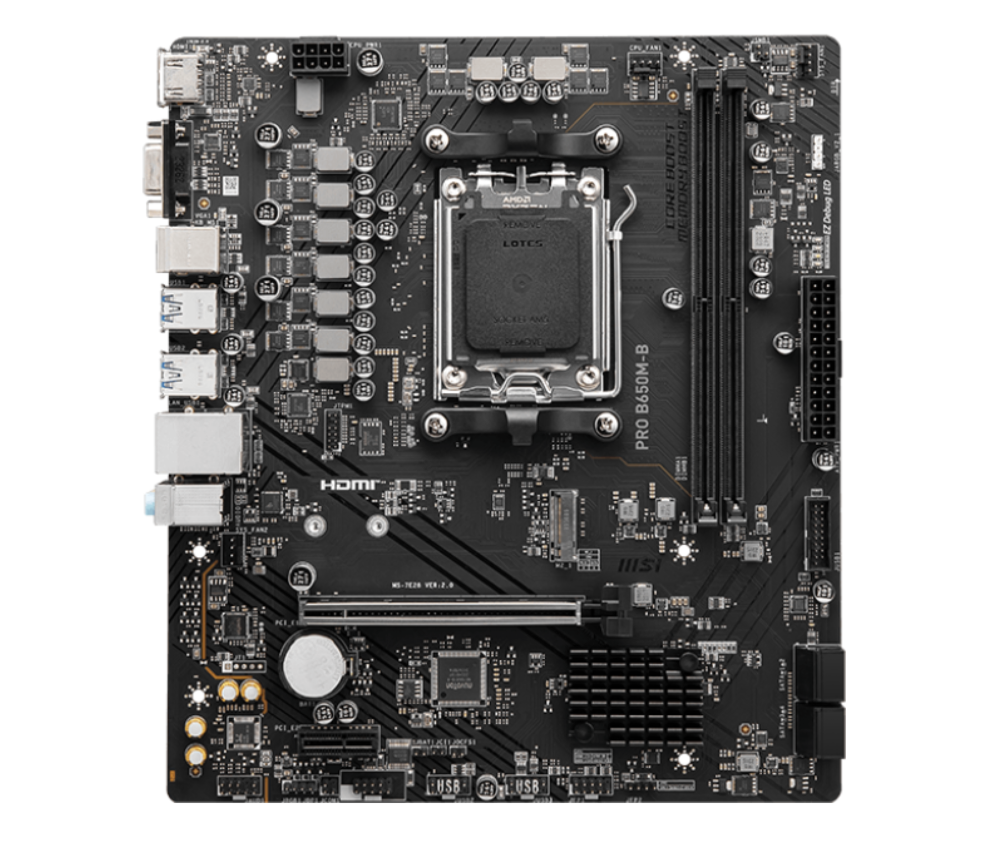 Материнская плата MSI PRO B650M-B (SocketAM5 AMD B650 2xDDR5) — фото 1