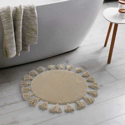 Изображение товара Коврик для ванной комнаты IDDIS Декор (Décor) DTR02P5i12 55 см микрофибра бежевый