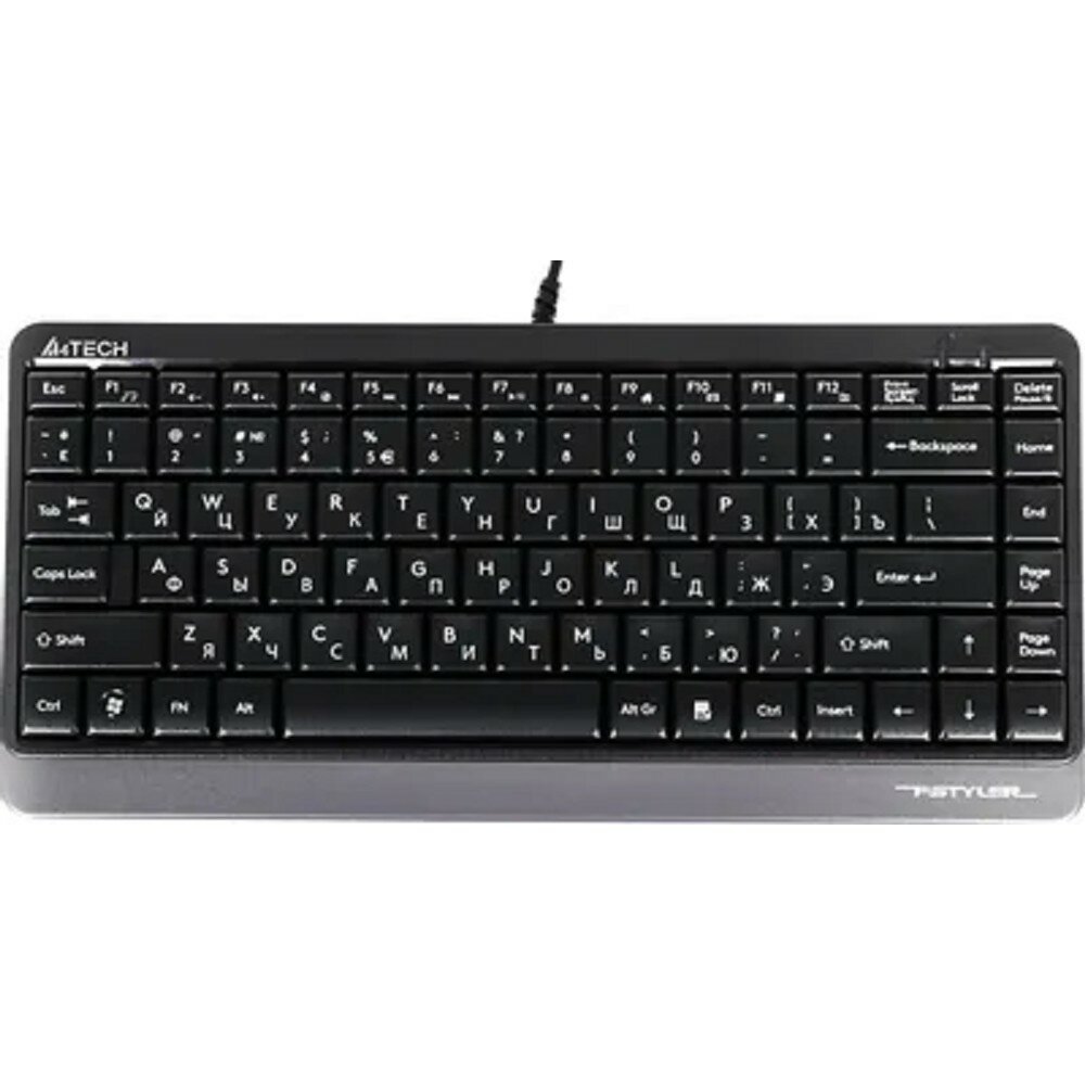 A4Tech Клавиатура Fstyler FK11 черный серый USB slim