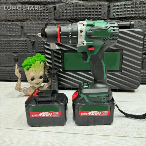 Шуруповерт для ледобура 2 АКБ 26в 9 Ач 200Нм Шуруповерт для рыбалки Шуруповерт для льда Ледобур 10999₽