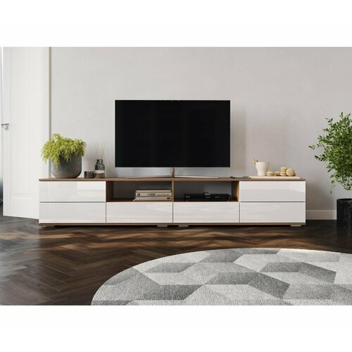 ТВ-тумба ЛайфМебель Маллоу дуб вотан белый глянец 21476₽