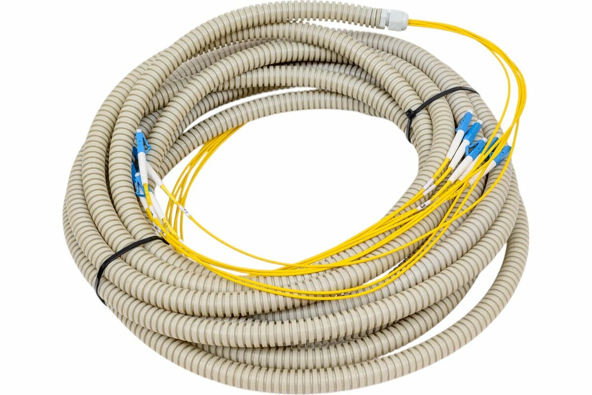 TopLan TopLAN Патч-корд оптический SM, 2,0mm в гофре 10.0 м 5PC-TOP-5LC/U-5LC/U-10