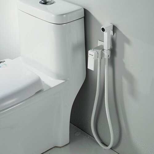 Изображение товара Гигиенический душ Shevanik S127C, встраиваемый, латунь, белый, матовый