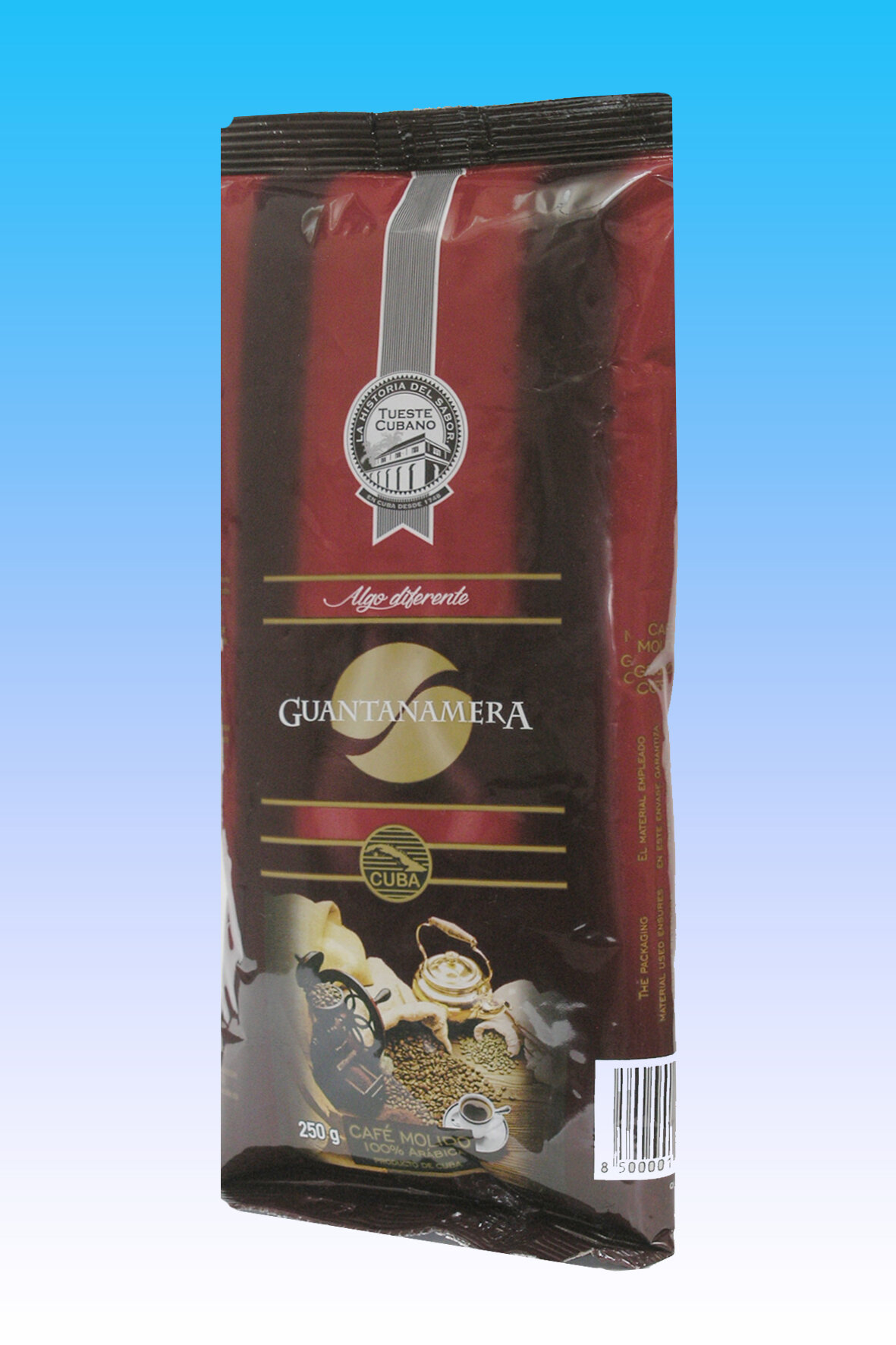 Кофе кубинский молотый Guantanamera Algo Diferente 250 г (пакет), свежеобжаренный, куба — фото 1