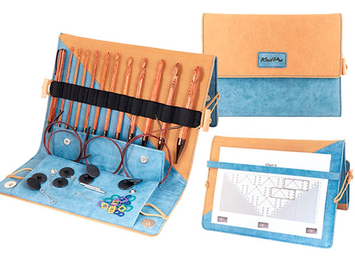 Набор крючков тунисских съемных "Ginger", длина 15см, 11 размеров, KnitPro, 31286