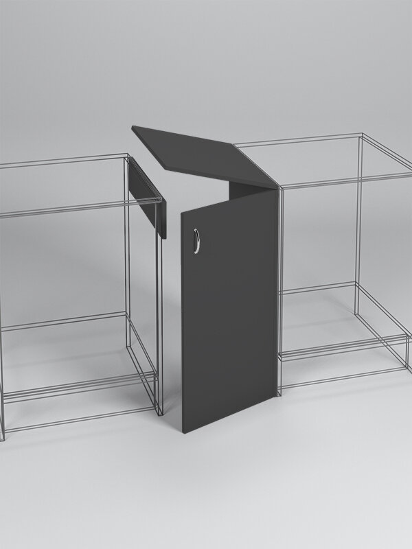 Хлопушка к прилавку "эконом" 450*560мм, Черный. Производитель товара - компания Westcom.