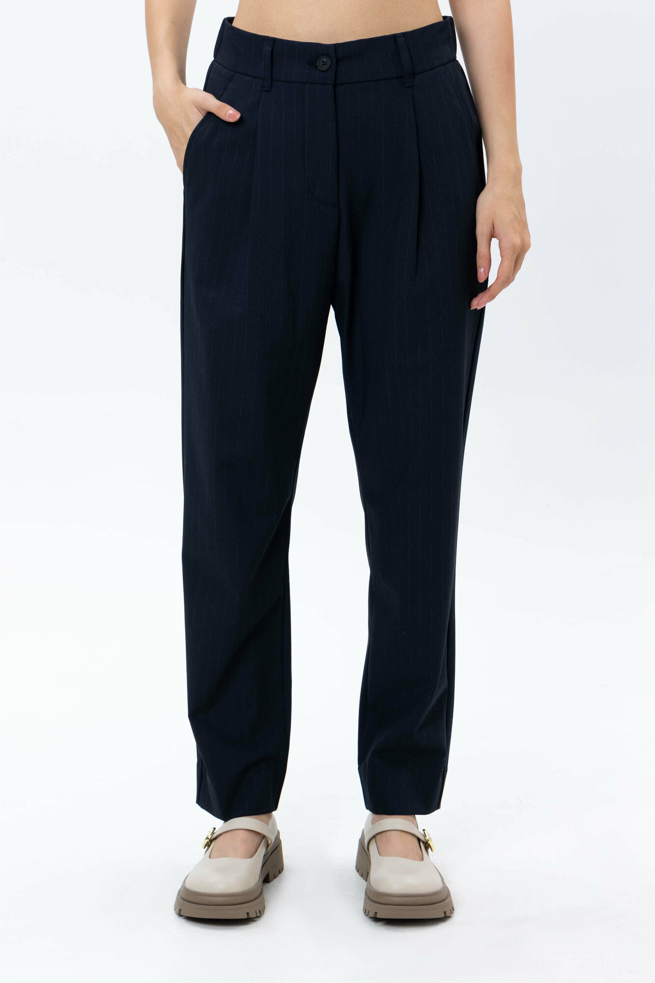 Брюки классические TERRA PRO, размер M, navy — фото 1