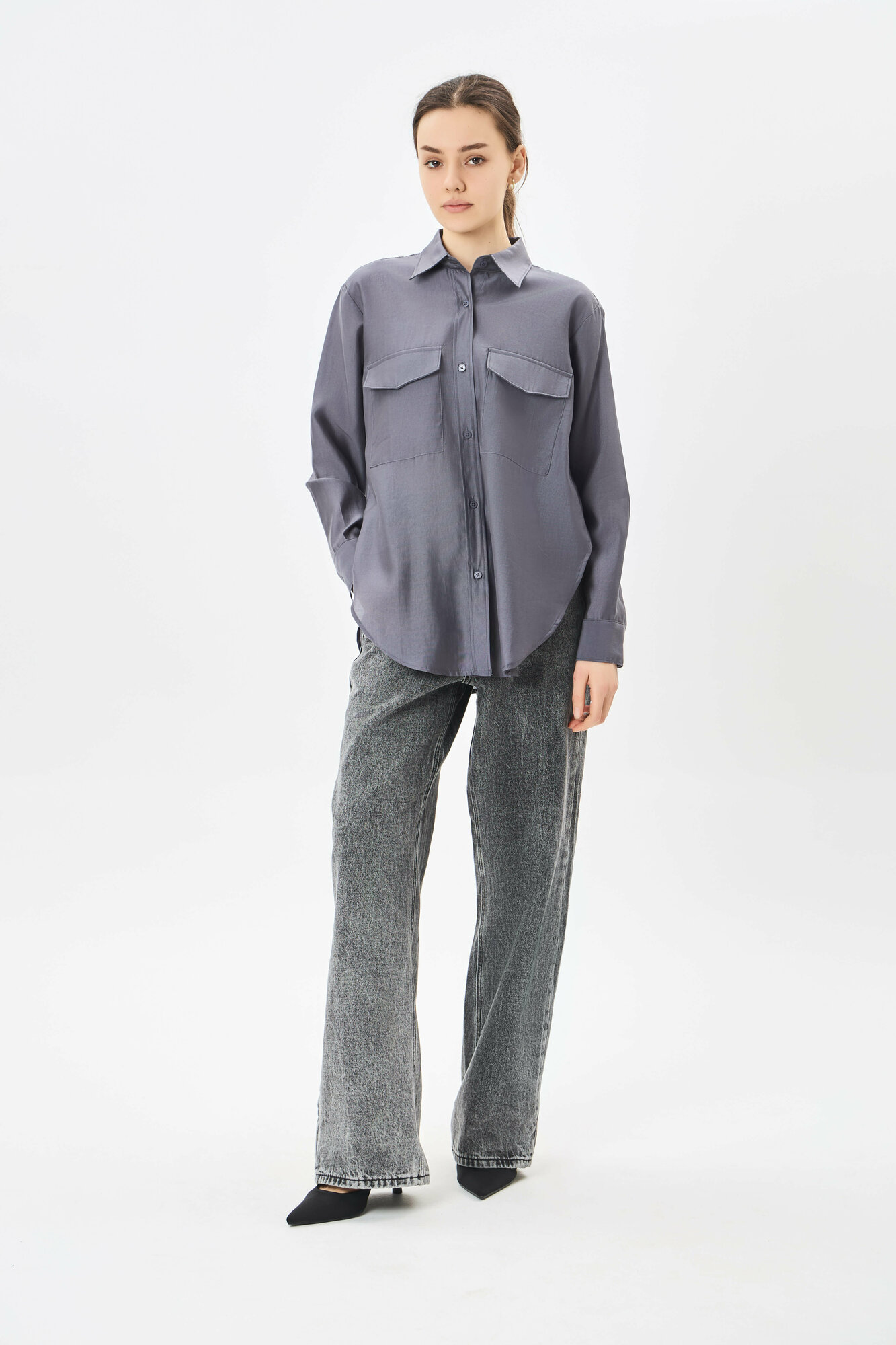 Рубашка TERRA PRO, размер L, dark grey — фото 1