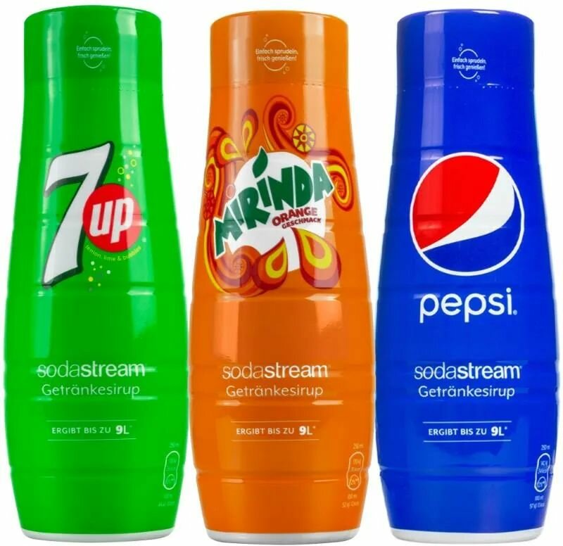 Сатураторы И Сифоны Для Газирования Xiaomi Комплект: Сифон Soda Stream Terra + 3 бутылки+ 3 сиропа
