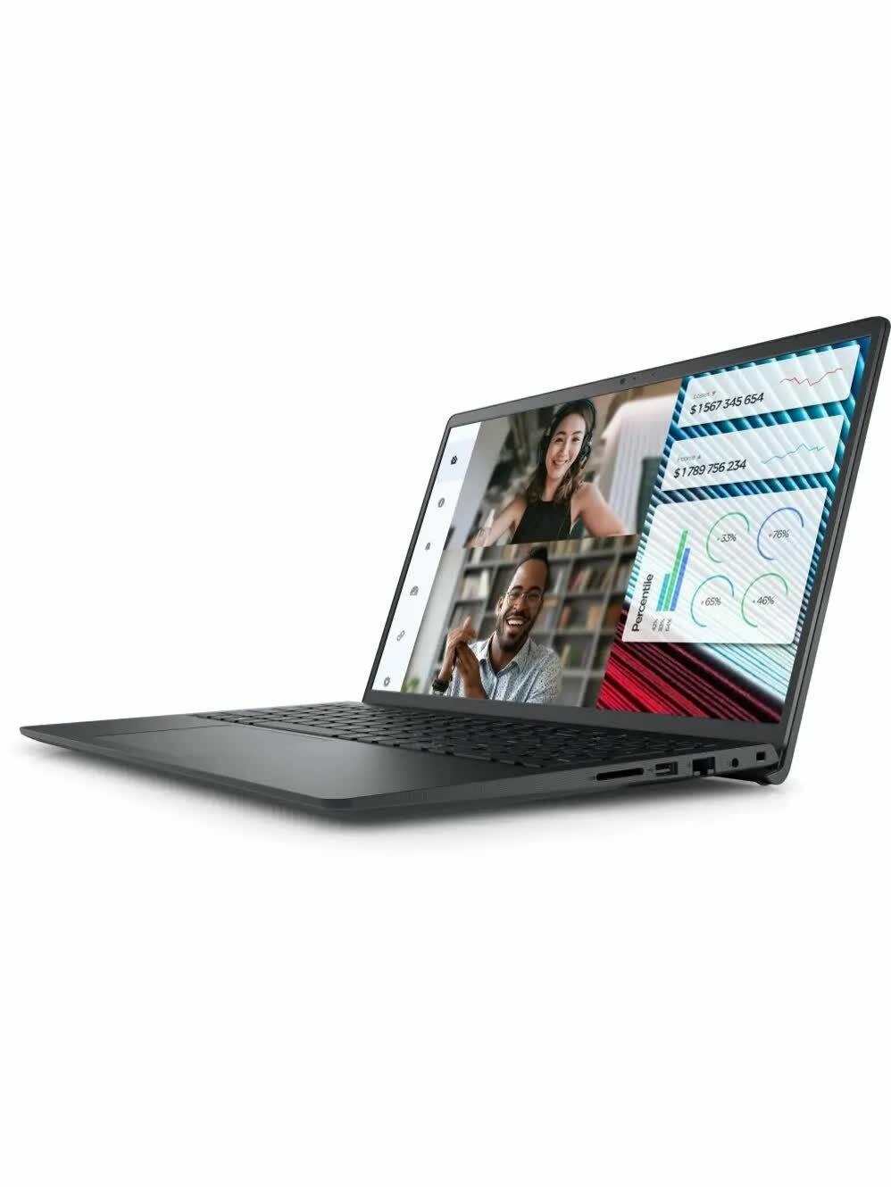 Ноутбук Dell Vostro 3520, 15.6" 120 Гц/Intel Core i5-1235U/8 ГБ DDR4/512 ГБ SSD/W11 Pro, Черный (3520-7850_Win11P)