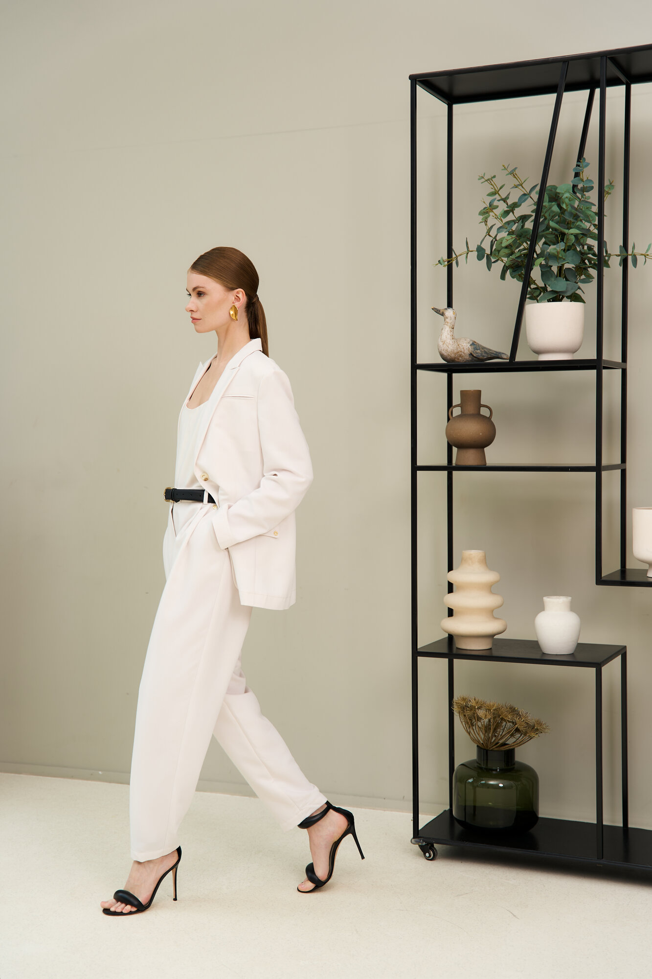 Брюки Ummami, размер 54/56, молочный — фото 1