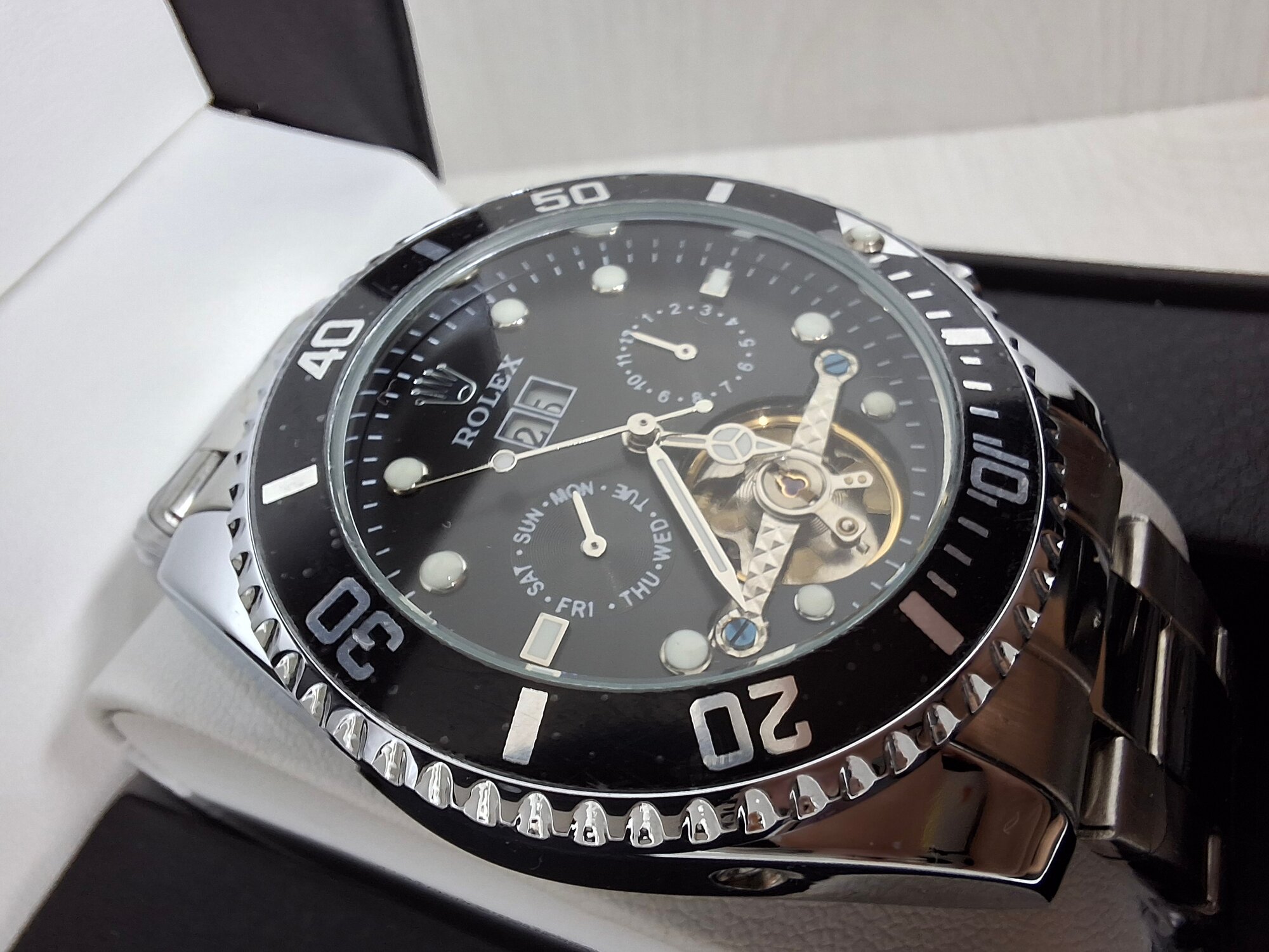 Наручные часы Rolex Automatic, черный — фото 1