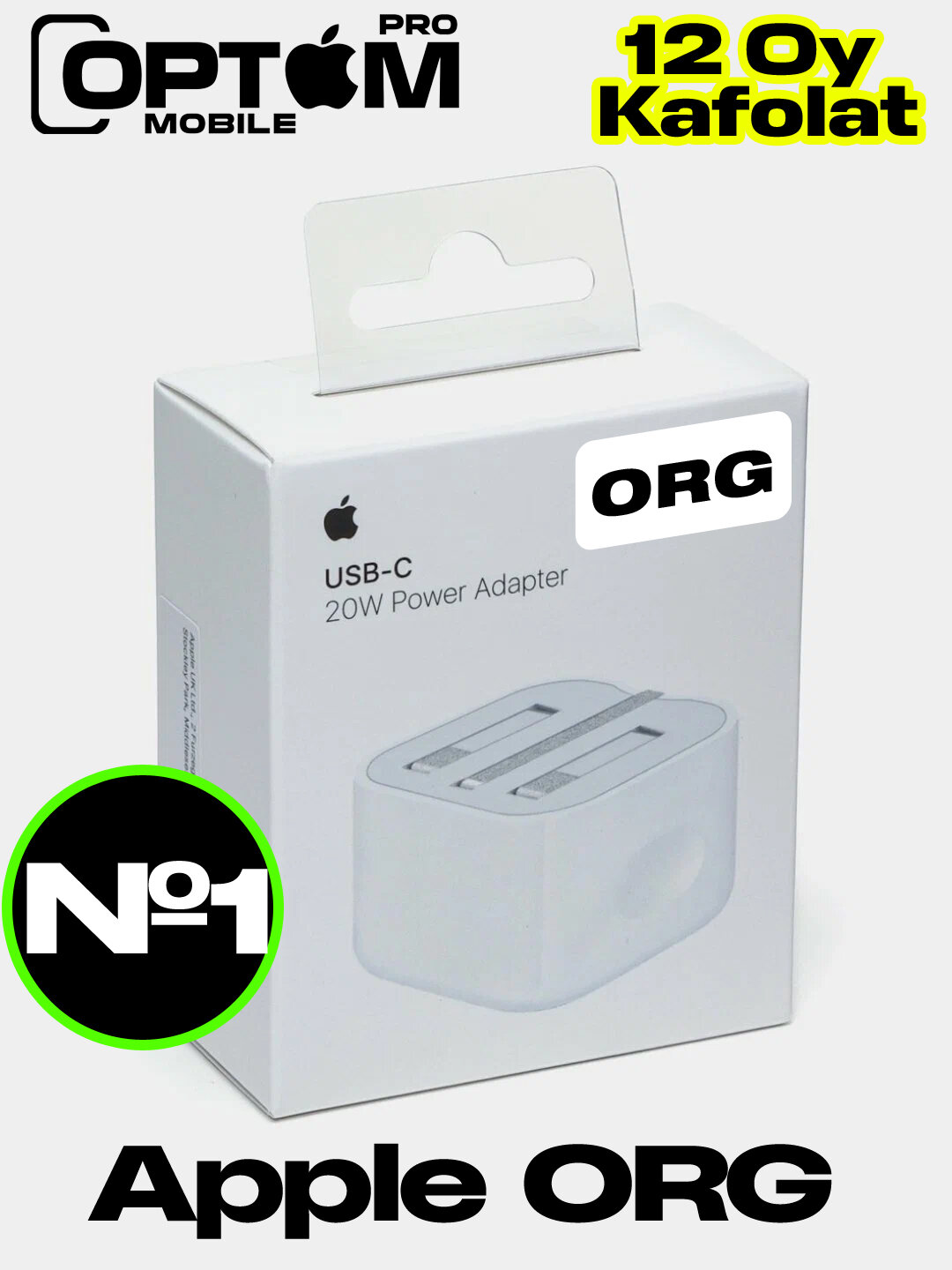 Зарядное устройство, адаптер для Айфон, Type-C 20W, Apple 20w, 3pin, A2344