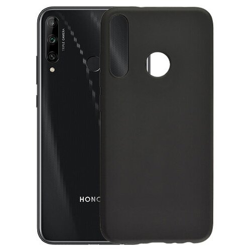 Матовый чехол MatteCover для Huawei Honor 9C силиконовый черный