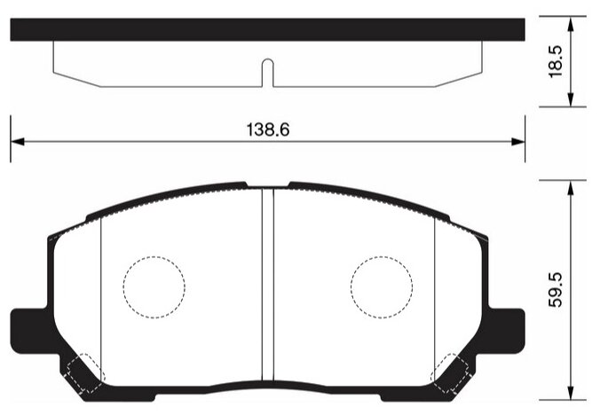 Колодки дисковые передние для lexus rx300 v6 00-01 Sangsin SP1384