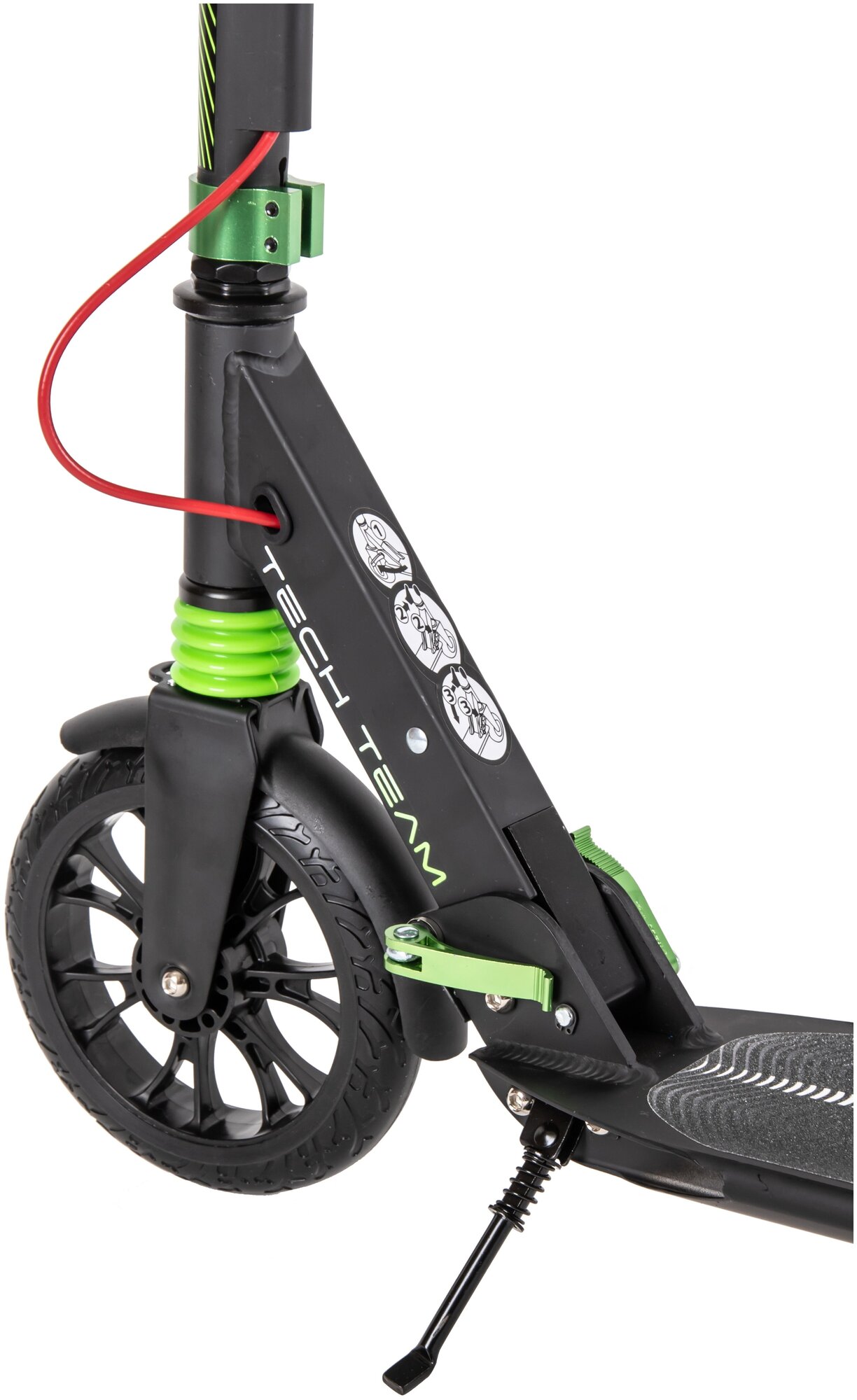 Самокат Tech Team City scooter Disk Brake green