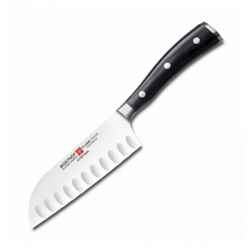 Нож Сантоку 14 см WUESTHOF Classic Ikon с углублениями на кромке, 4172