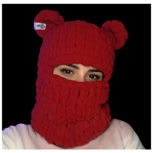 Балаклава , размер 52, красный