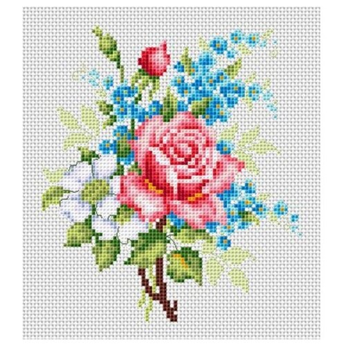 Многоцветница Роза и незабудки, МКН 04-14, 35 х 15 см