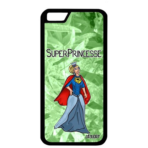 фото Защитный чехол на смартфон // iphone 6 // "суперпринцесса" юмор комикс, utaupia, серый