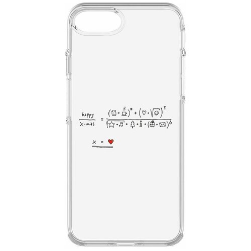 Чехол-накладка Krutoff Clear Case Праздничная формула для iPhone 6/6s/7/8/SE чехол накладка krutoff soft case кроссовки женские цветные для iphone 6 6s черный