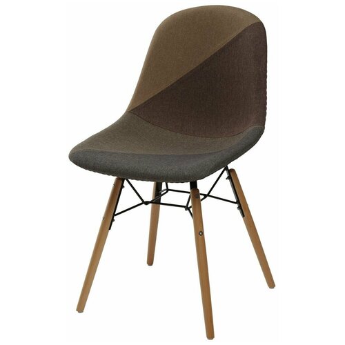 фото Стул bonnie ( 2 штуки ) / пэчворк с деревянными ножками, тканевая обивка / м-сити для кухни, для гостиной (акция) / 292-dcv1-pk35 / м-city m city