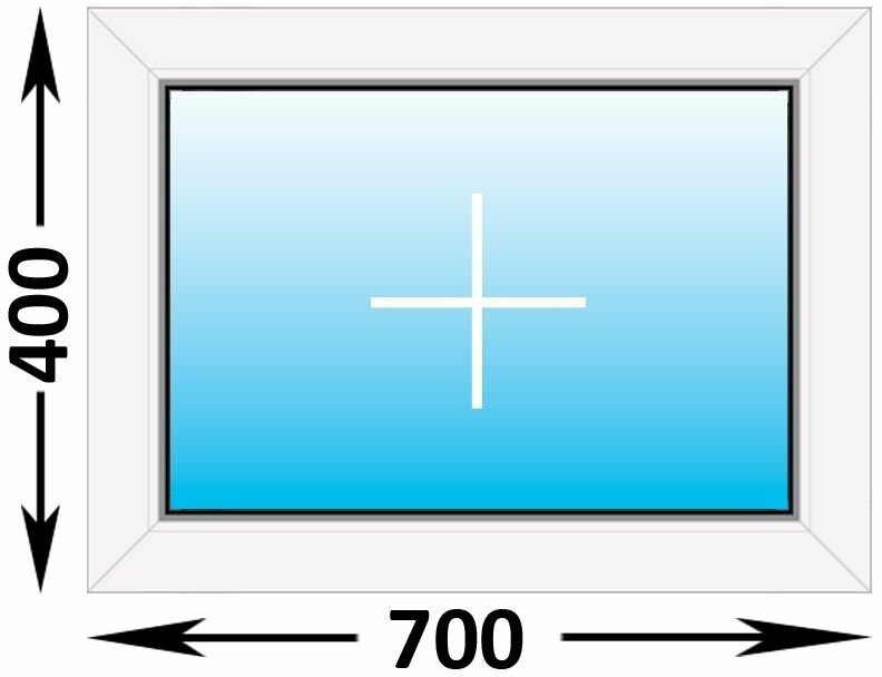 Пластиковое окно Veka WHS глухое 700x400 (ширина Х высота) (700Х400)