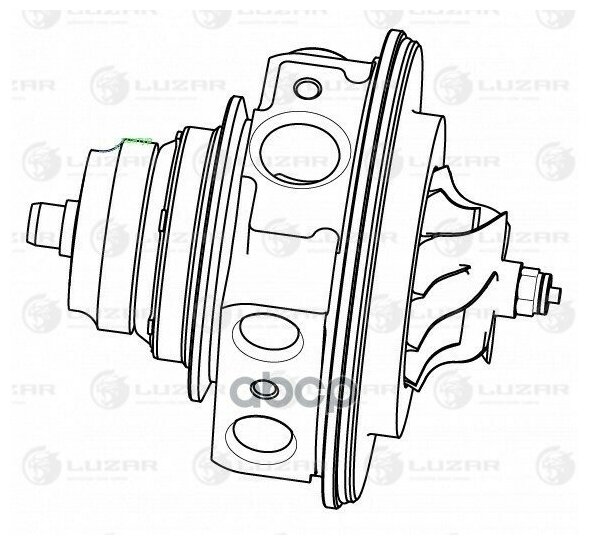 Картридж Турбокомпрессора Vw Tiguan (08-)/Golf (03-) 1.4t (Тип К03) Luzar арт. LAT5014