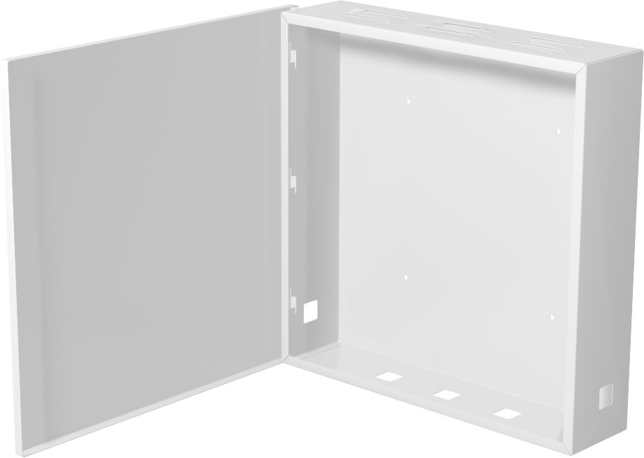 Шкаф распределительный со съемной дверью / Шкаф для электроники 600х600 мм белый, RAL 9003 - фотография № 2