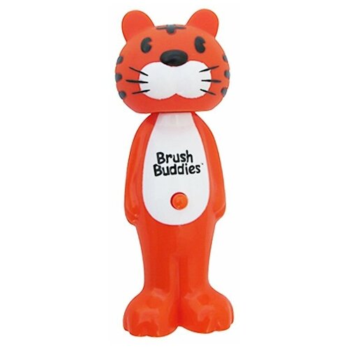 Brush Buddies, Poppin, зубастый тигр Тоби, мягкая, 1 зубная щетка