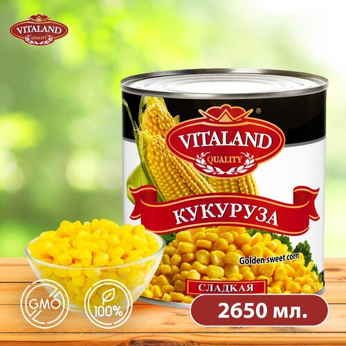 Кукуруза 2650 мл./2125 гр. сладкая отборная, Vitaland