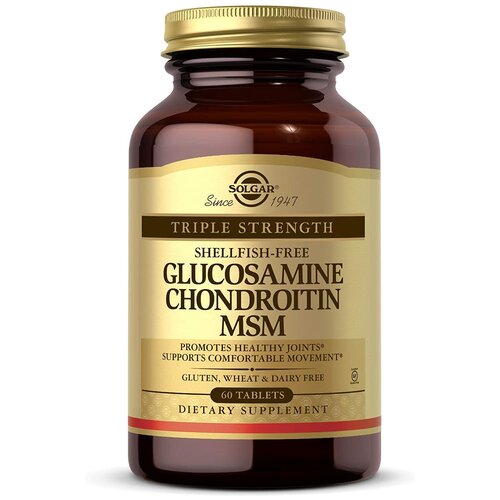 Triple Strength Glucosamine Chondroitin MSM (Shellfish-Free), 60 таблеток витамины минералы и бады urban formula комплекс для суставов и связок glucosamine chondroitin 50 капсул