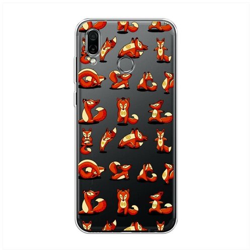 фото Силиконовый чехол "лисья йога" на huawei honor play / хуавей хонор плэй case place