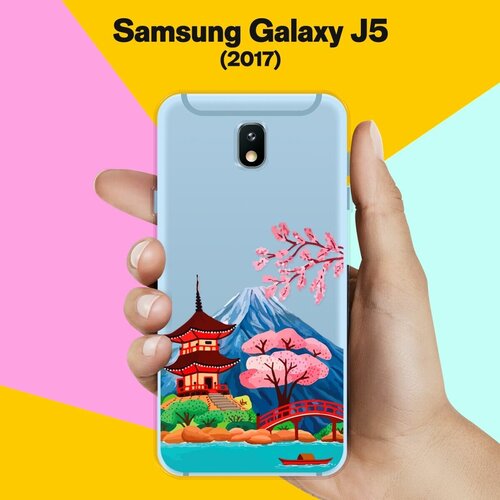 Силиконовый чехол на Samsung Galaxy J5 (2017) Вулкан / для Самсунг Галакси Джей 5 2017 силиконовый чехол яркая галактика на samsung galaxy j5 2017 самсунг галакси джей 5 2017