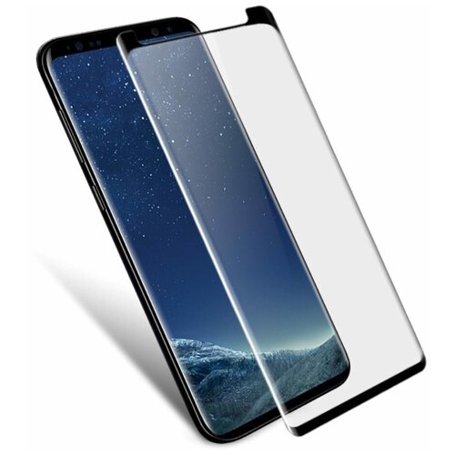 Защитное стекло 3D для Samsung Galaxy S9 (черный)