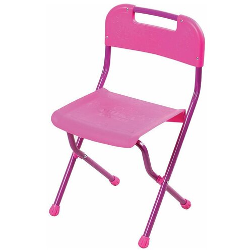 Детский складной стул InHome с пластмассовым сиденьем, спинкой и заглушками для ножек, 3-7 лет СТИ1/Р
