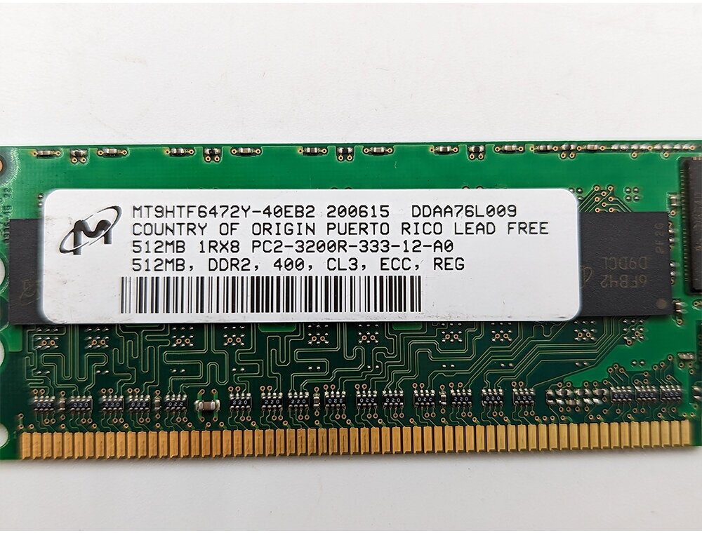 345112-851 Оперативная память HP 512MB PC2-3200 DDR2-400MHz ECC Registered