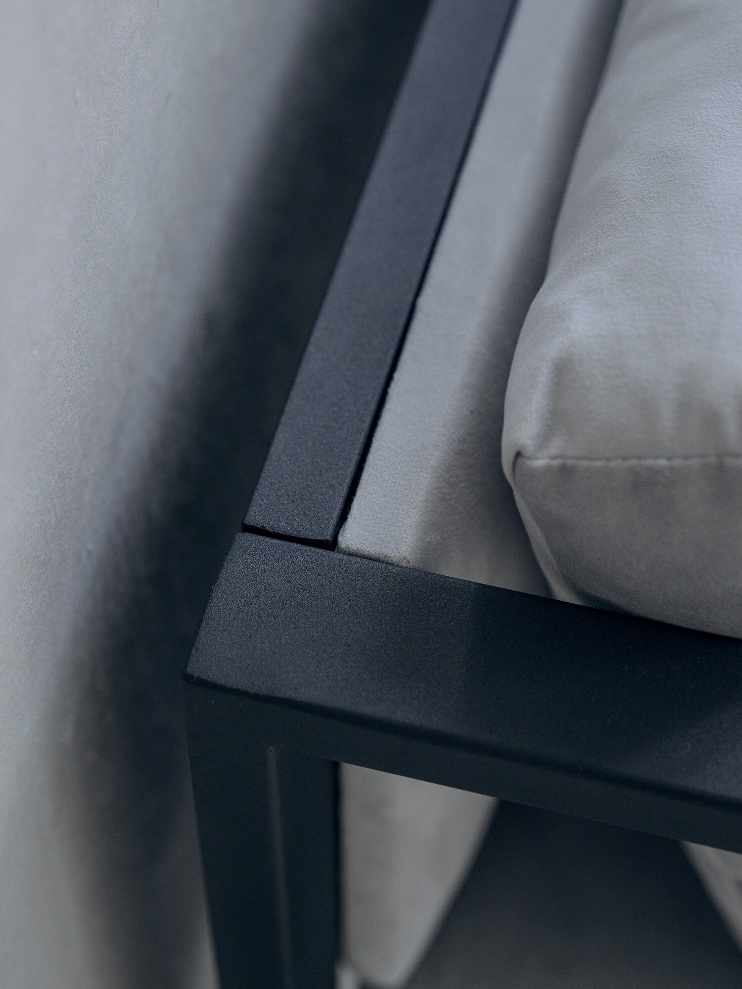 Кресло лофт Curl 70х70, обивка: велюр цвет: серый, в гостиную, офис, кафе, холл, зал ожидания, на кухню - фотография № 5