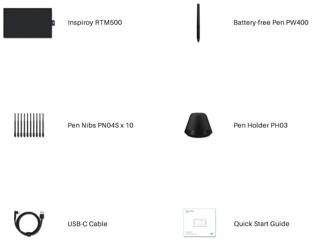 Графический планшет HUION Inspiroy RTM-500