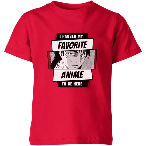 Футболка Us Basic, размер 10, красный мужская футболка i paused my favorite anime to be here s темно синий