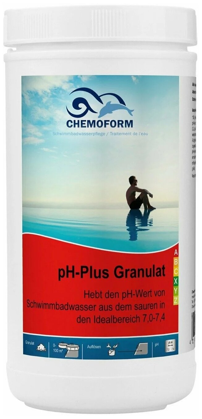 Гранулы для повышения уровня рН воды Chemoform PH-Плюс 1kg 0802001