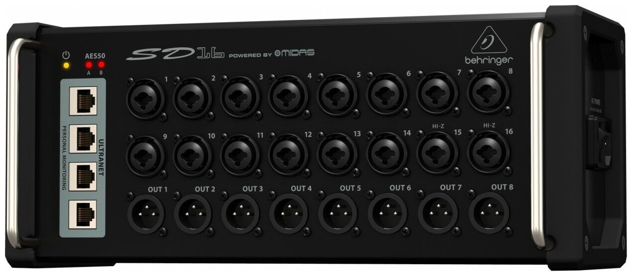 Behringer SD16 стейдж-бокс 16 х 8 + 4 Ultranet для цифровых микшеров