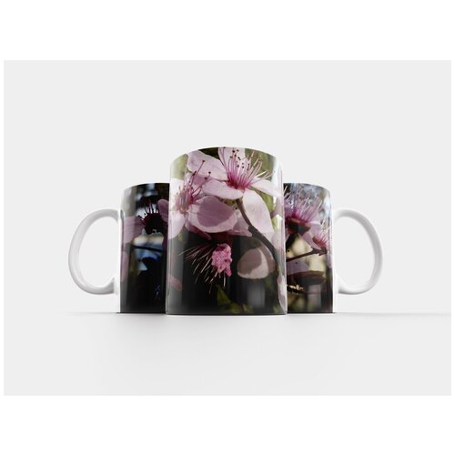 фото Кружка "декоративное дерево, расцветает, ярко- розовый" 320 мл lotsprints