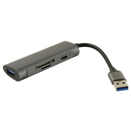 Концентратор USB 3.0 с картридером Orient JK-328 концентратор usb 3 0 orient jk 331