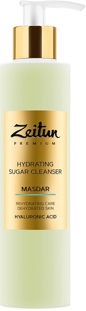 Сахарный увлажняющий гель для умывания с гиалуроновой кислотой Zeitun Masdar Hydrating Sugar Cleanser /200 мл/гр.